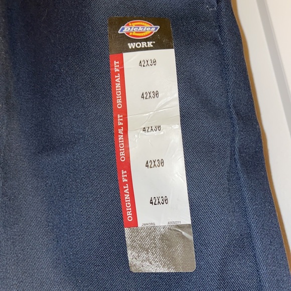 DICKIES Original 874 Work Pants Dk Navy NWT 42x30 🌟 NEW! - Picture 8 of 17